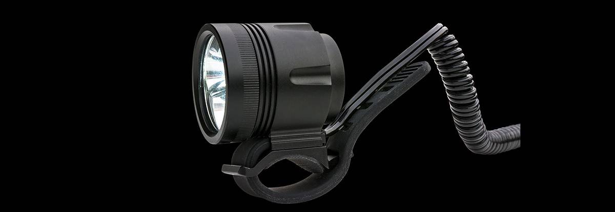 ØM3 bike lamp with spiral cable